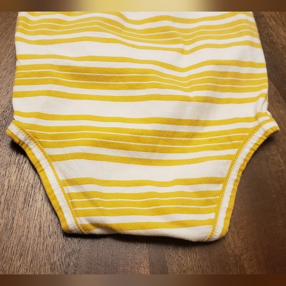 Carter's Yellow Striped Infant 18m One Piece - Picture 6 of 7